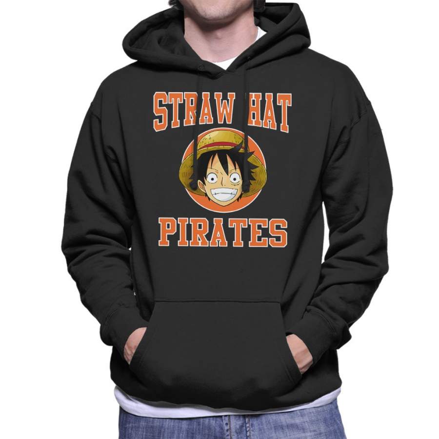 Straw Hat Pirates Monkey D Luffy One Piece Men’s Hooded Sweatshirt