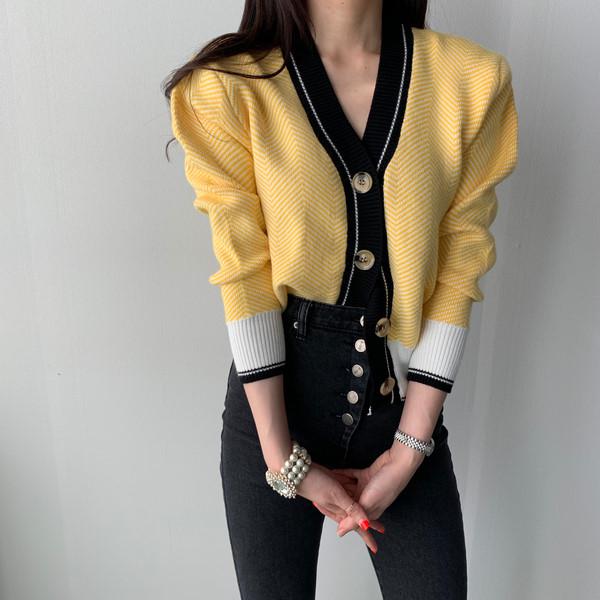 V-neck Single-breasted Korean Cardigan Sweater Women 2022 Autumn Winter Color-blocked Long Sleeve Fashion Elegant Ladies Tops alx