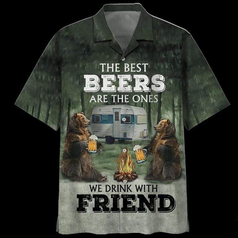 Camping The Best Beers Drink With Friend Hawaiian Shirt – For Men And Women