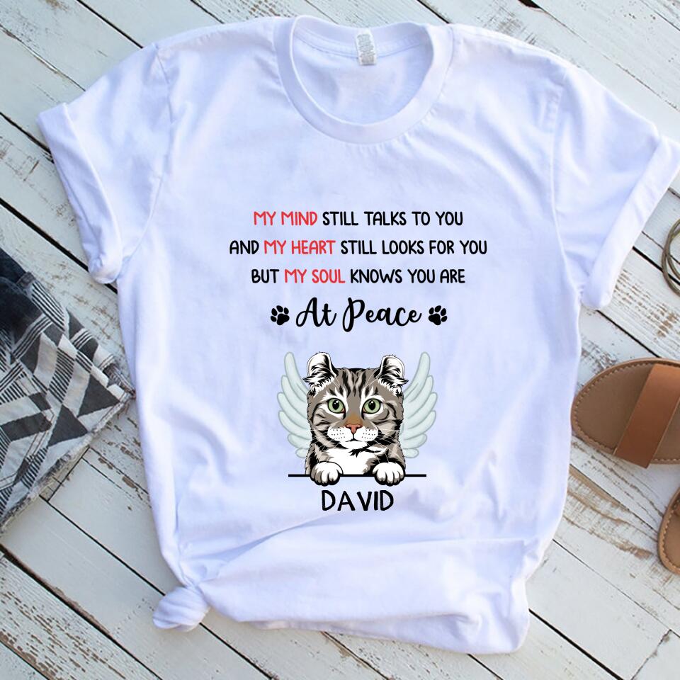 Personalized My Mind My Heart My Soul Cat, Customized Women Shirt Memmorial Gift For Cat – Trending Personalized