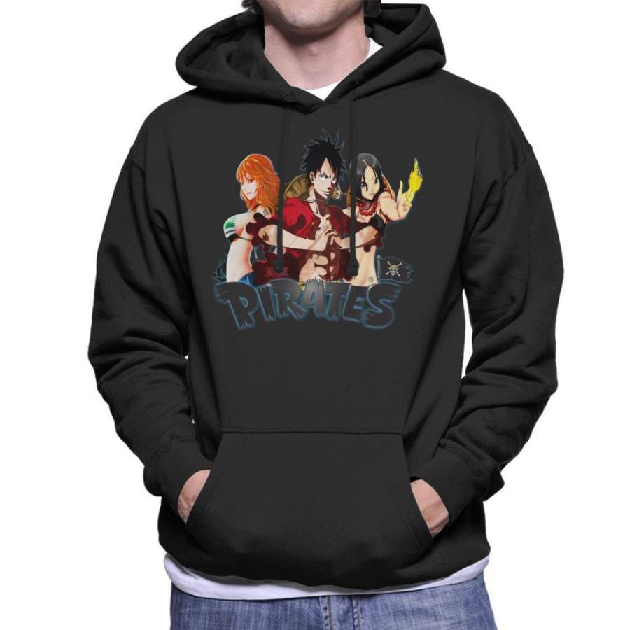 One Piece Luffy Nami And Nico Pirates Men’s Hooded Sweatshirt