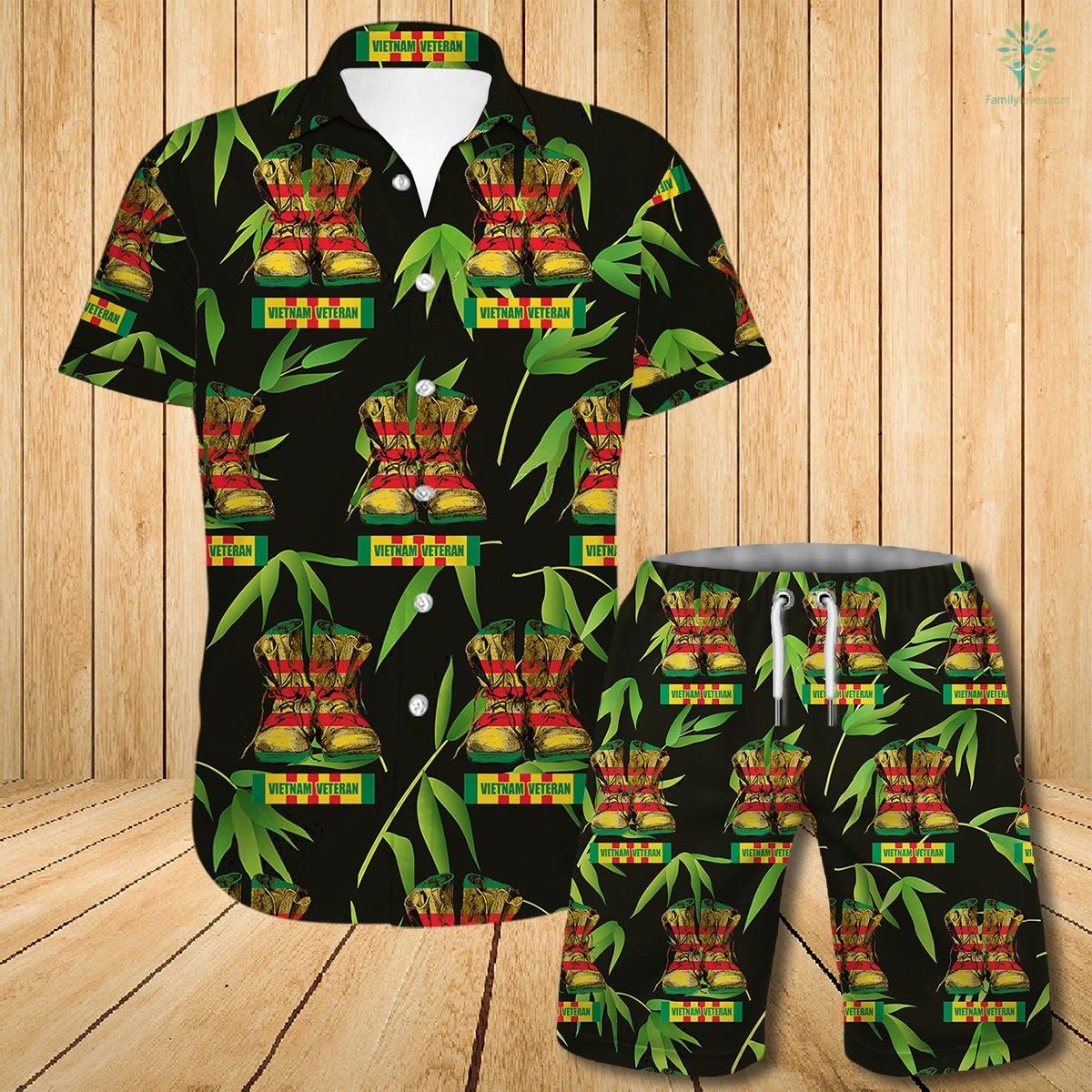 Veteran Hawaii Shirt Set Unisex Ha26147