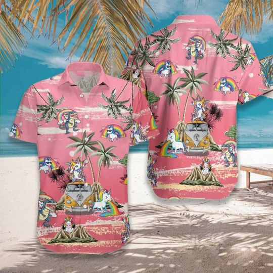 Unicorn Summer Time Aloha Hawaii Shirt For Men Women Ha64637