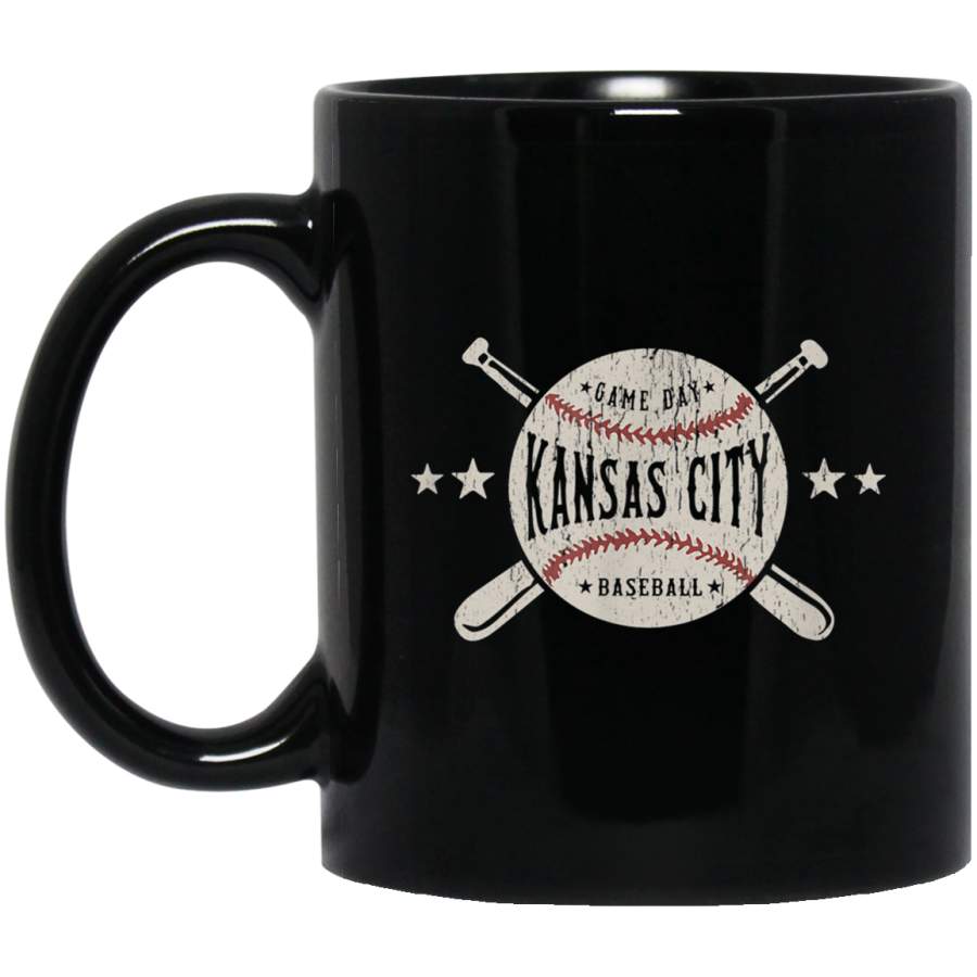 Kansas City Missouri KC Mug Vintage Baseball Graphic Mug