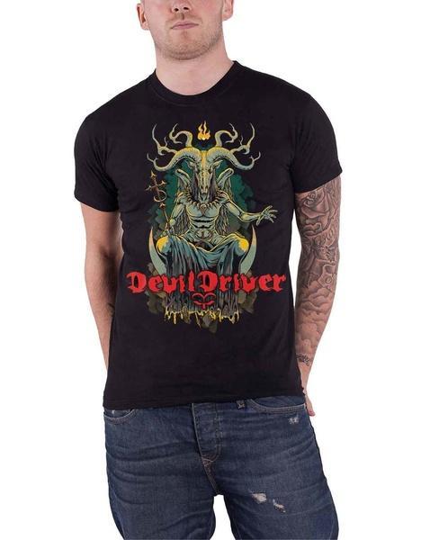 Devildriver Goat Band Logo Mens Black T-shirt