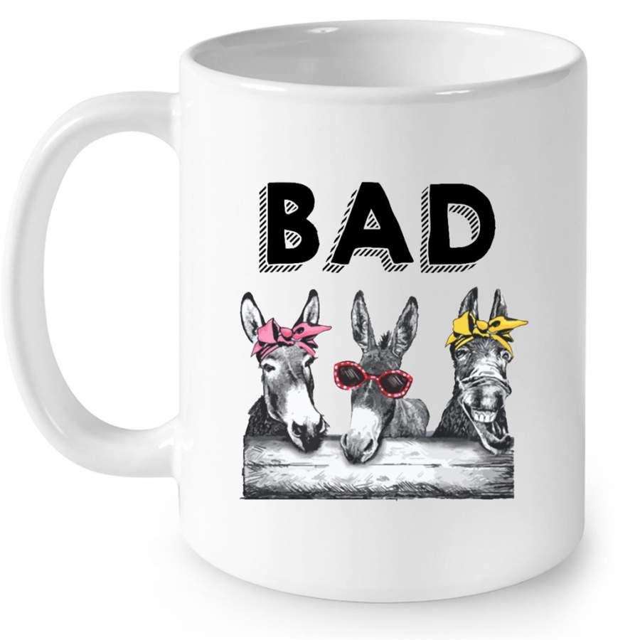 Bad Donkeys FUnny Vintage – Full-Wrap Coffee White Mug