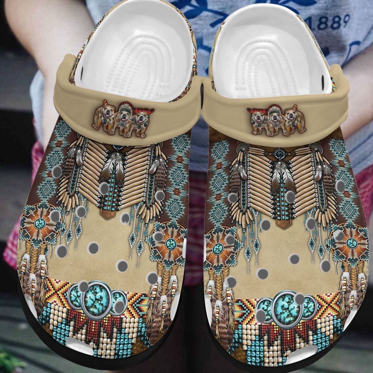 Native American Personalized Clog, Custom Name, Text, Color, Number Fashion Style For Women, Men, Kid, Print 3D Native American V2