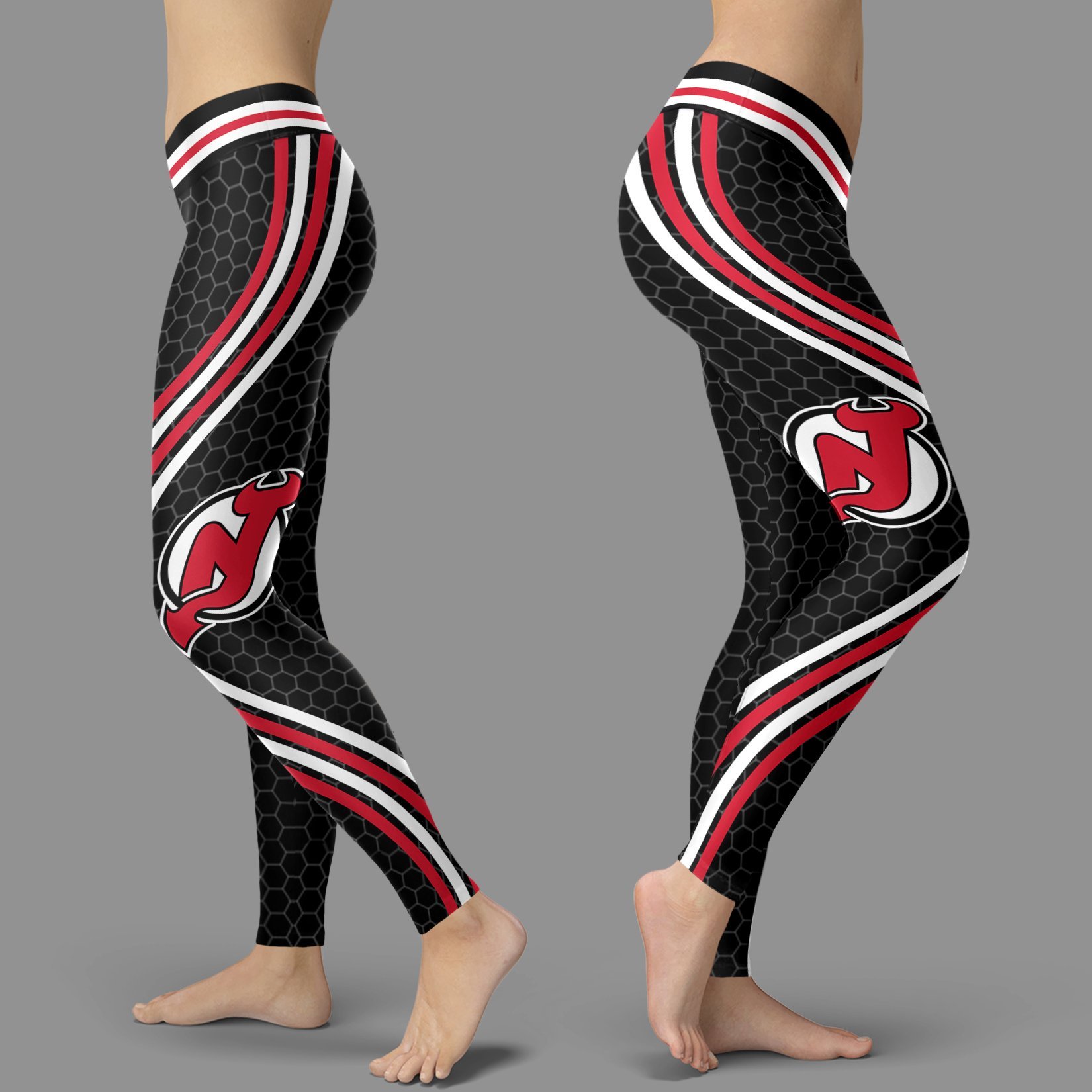 Black Curve New Jersey Devils Leggings