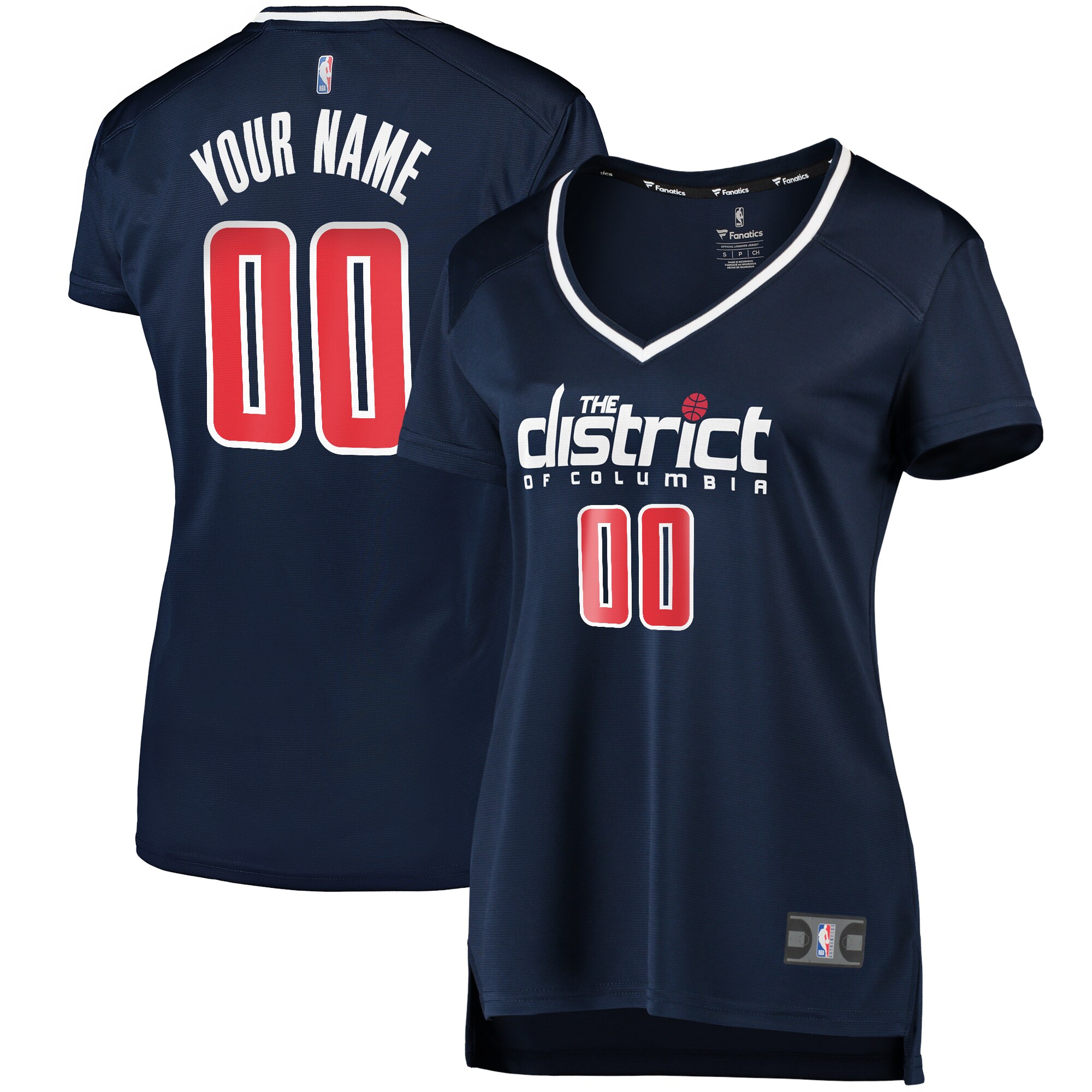 Washington Wizards Branded Women's Custom Fast Break Replica Jersey Navy – Statement Edition