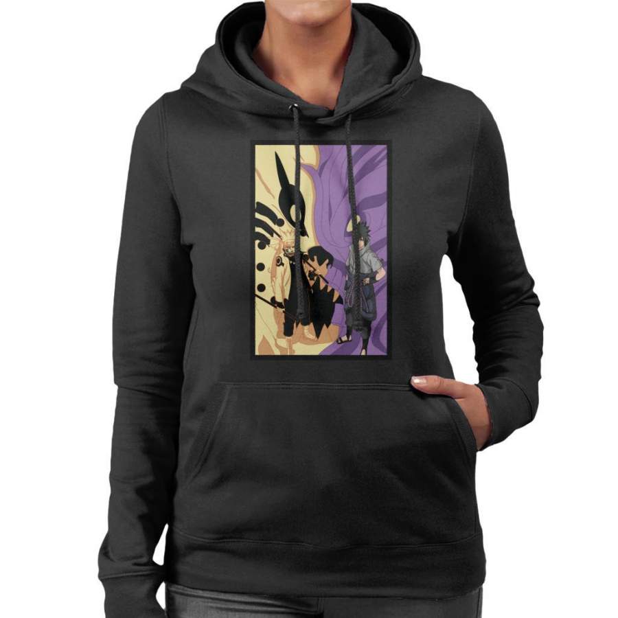 Naruto And Sasuke Fox Vs Cobra Women’s Hooded Sweatshirt