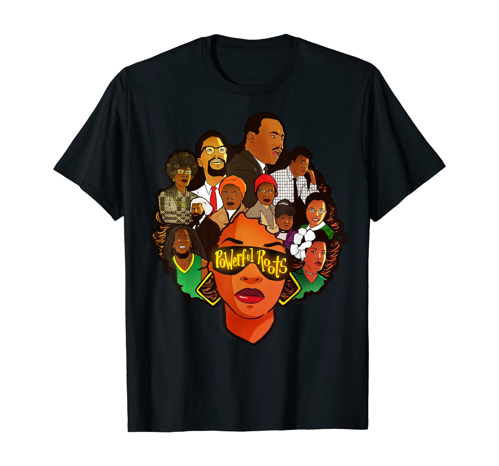 Powerful Roots Black History Month I Love My Roots T-Shirt