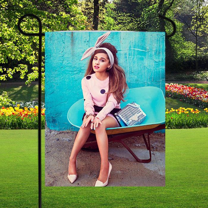 Ariana Grande Teen Vogue Garden Flag Lawn Flag