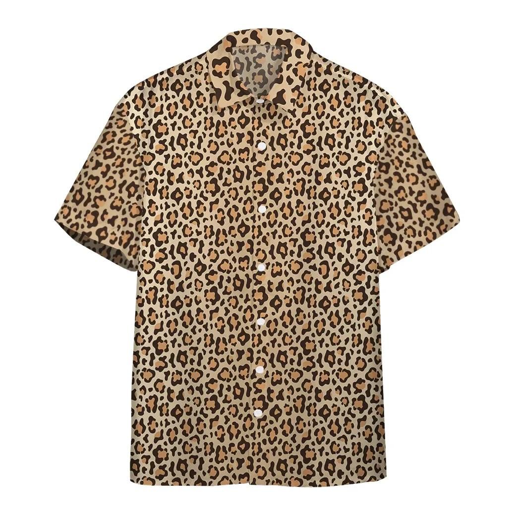 Leopard Skin Aloha Hawaii Shirt Colorful Short Sleeve Summer Beach Casual For Men And Women Ha8629