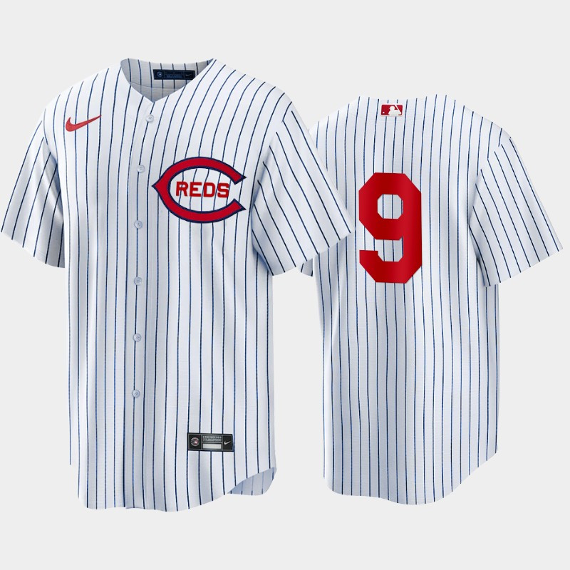 Cincinnati Reds 9 Mike Moustakas White 2022-23 Field of Dreams Jersey Men’s