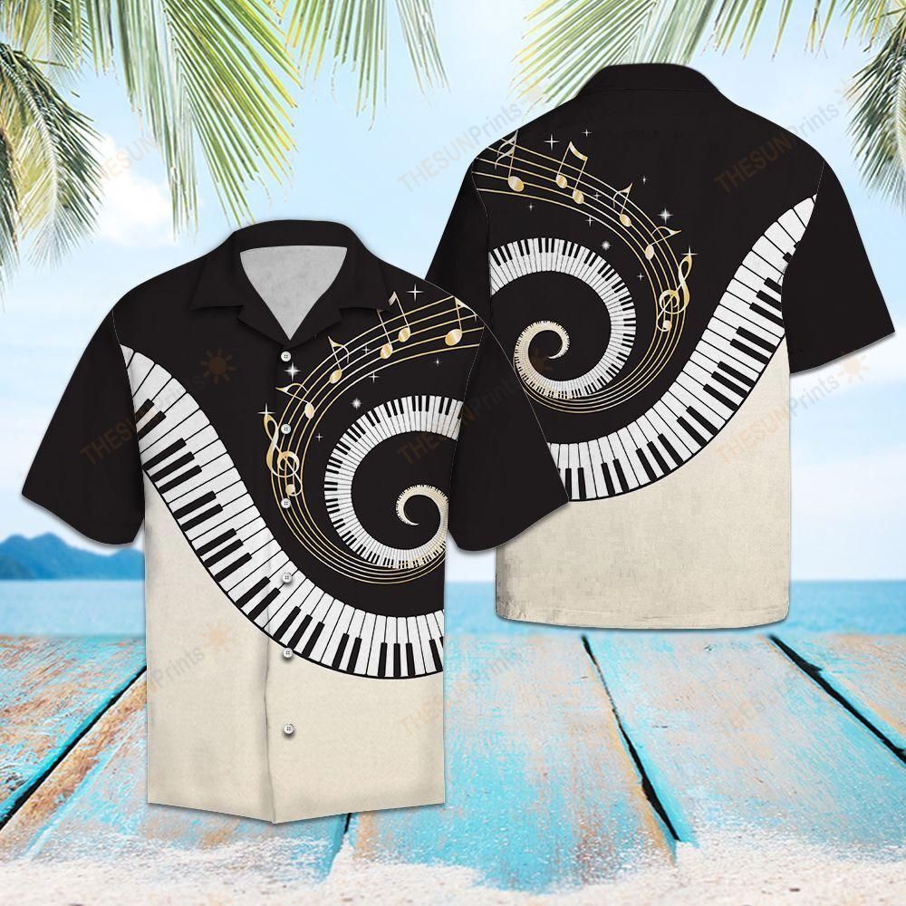 Piano Key Hawaiian Shirt Ha13634