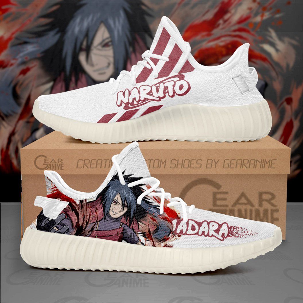 Uchiha Madara Yeezy Shoes Naruto Custom Anime Sneakers V10 – Yeezy Shoes