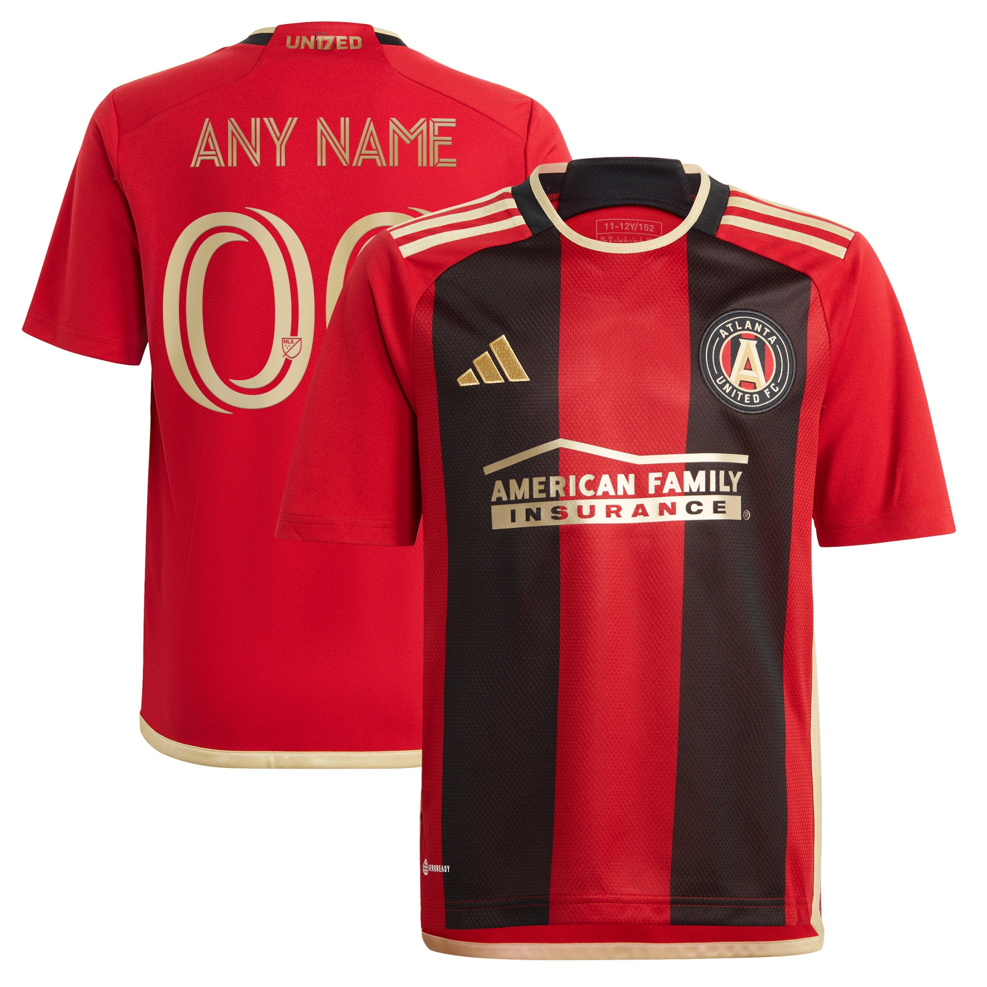 Atlanta United FC Youth 2023 The 17s' Kit Replica Custom Jersey – Black