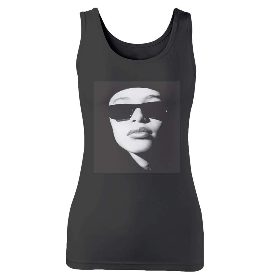 Aaliyah Face Glasses Woman’s Tank Top