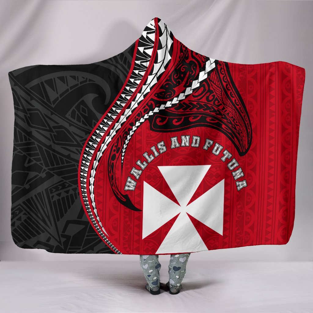 Wallis And Futuna Hooded Blanket Kanaloa Tatau Gen WF TH65