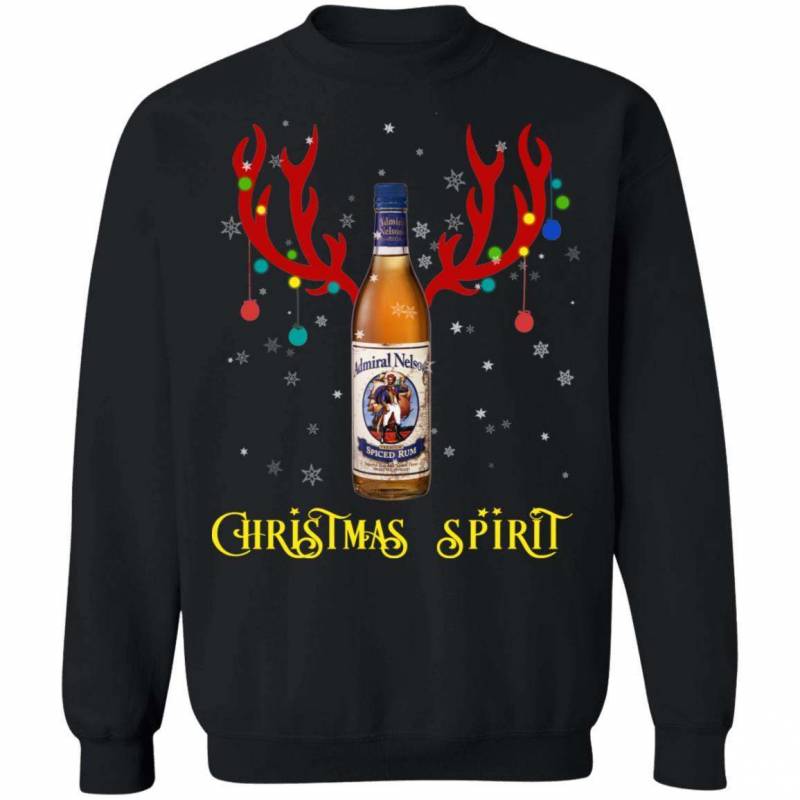 Christmas Sweater Admiral Nelsons Christmas Spirit Reindeer Rum T-Shirt