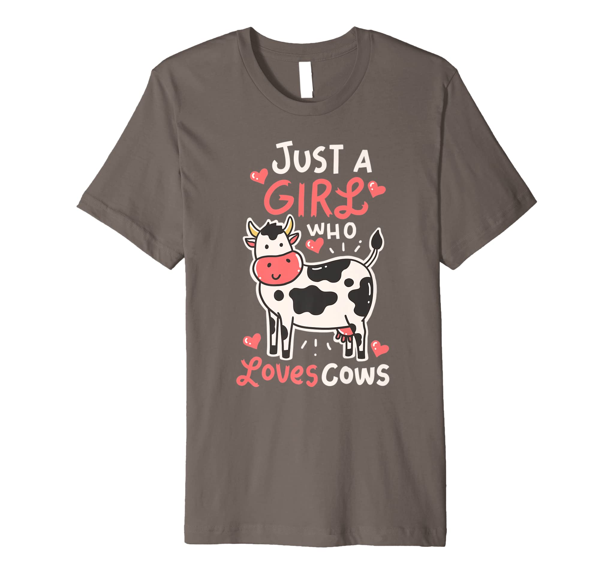 Cow Just A Girl Who Loves Cows Farmer Butcher Milk Premium T-Shirt