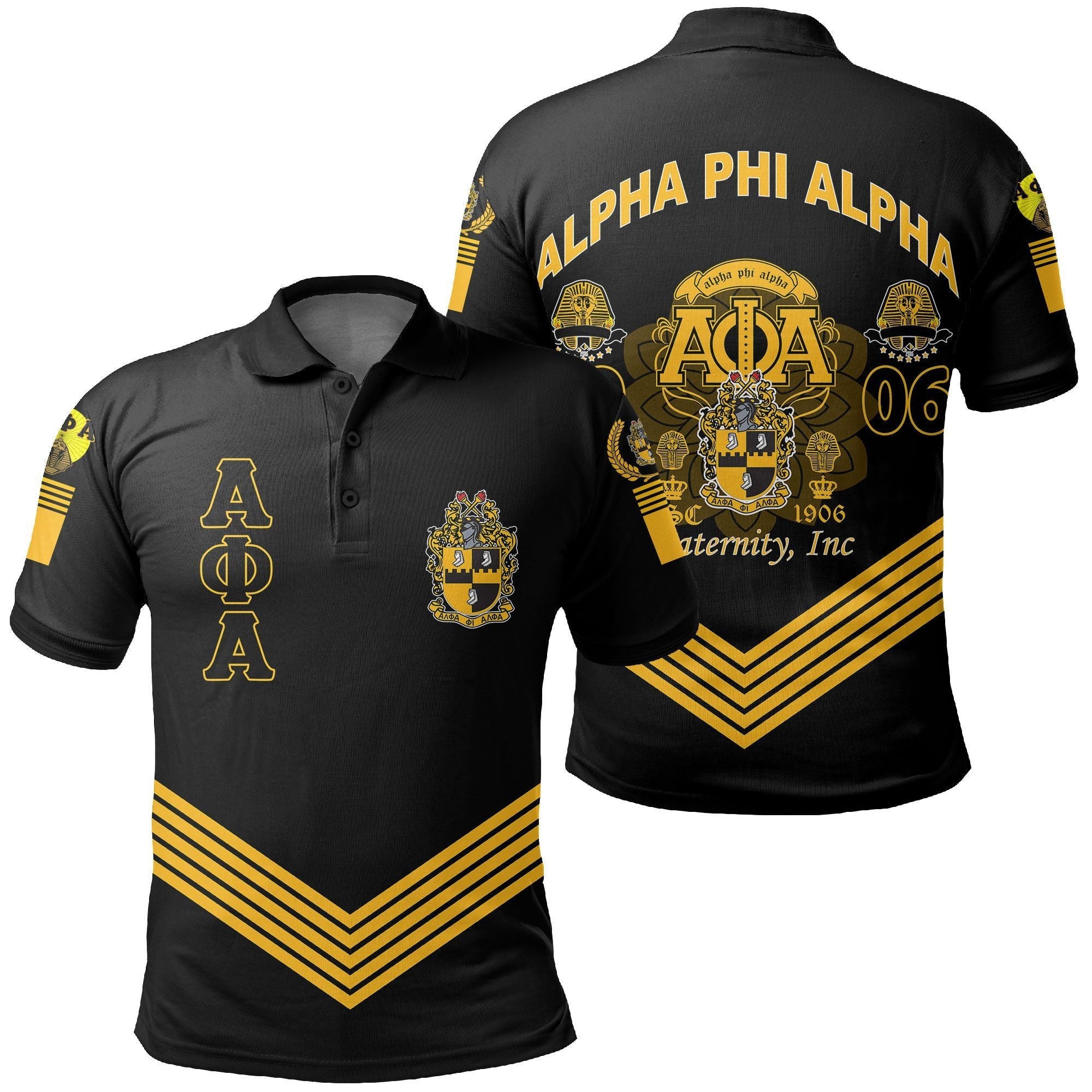 Pharaoh King Alpha Phi Alpha Polo Shirt