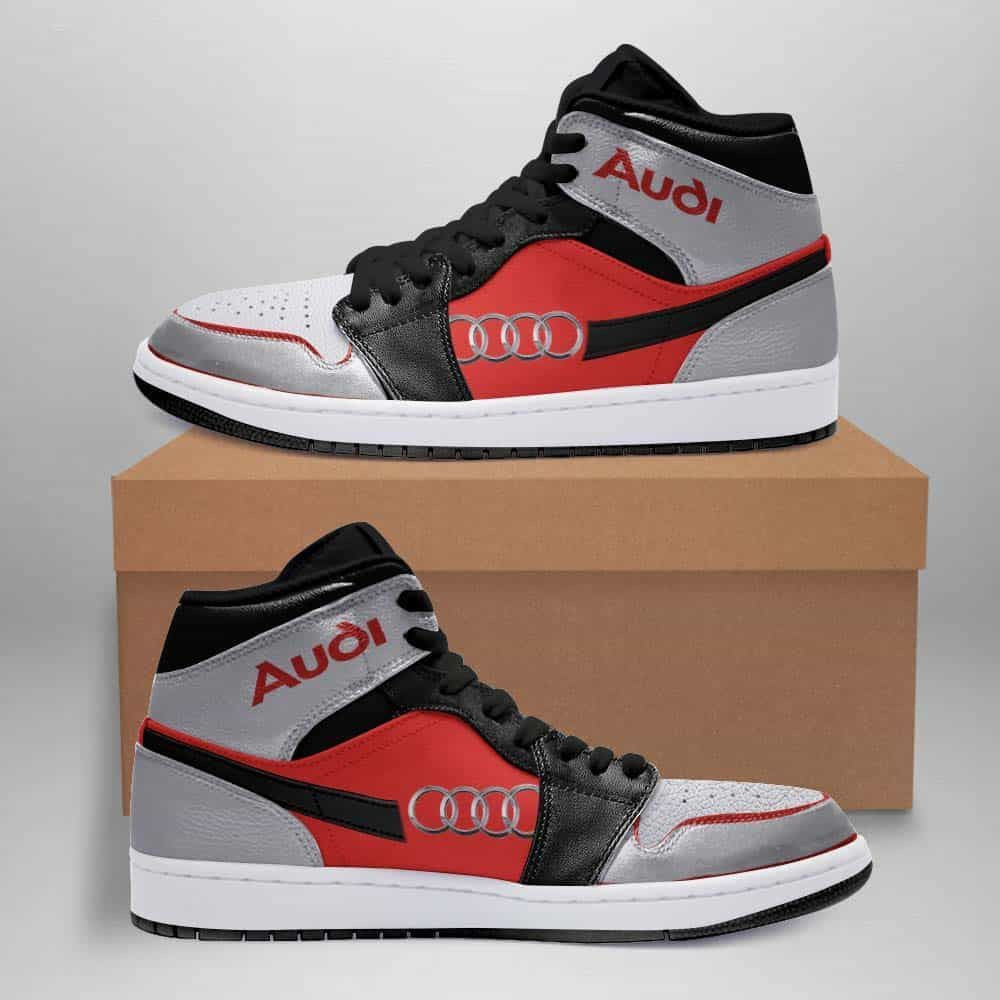 Audi Logo Design Chic Air Jordan 1 High Printing Shoes Sneaker