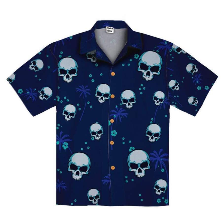 Skull Cute Hawaii Aloha Shirts Ha36770