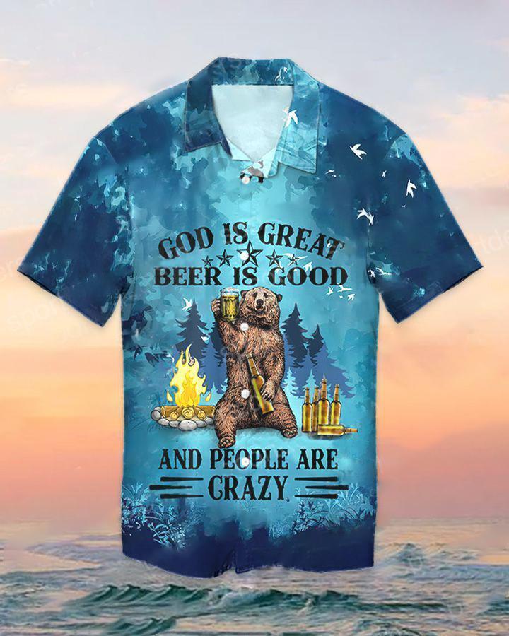 God Is Great And Beer Good Hawaii Shirt For Men Women Ha44112