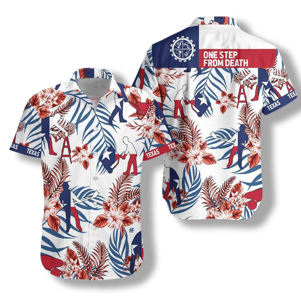 Texas Construction Worker Aloha Hawaii Shirts For Men Women Ha92477