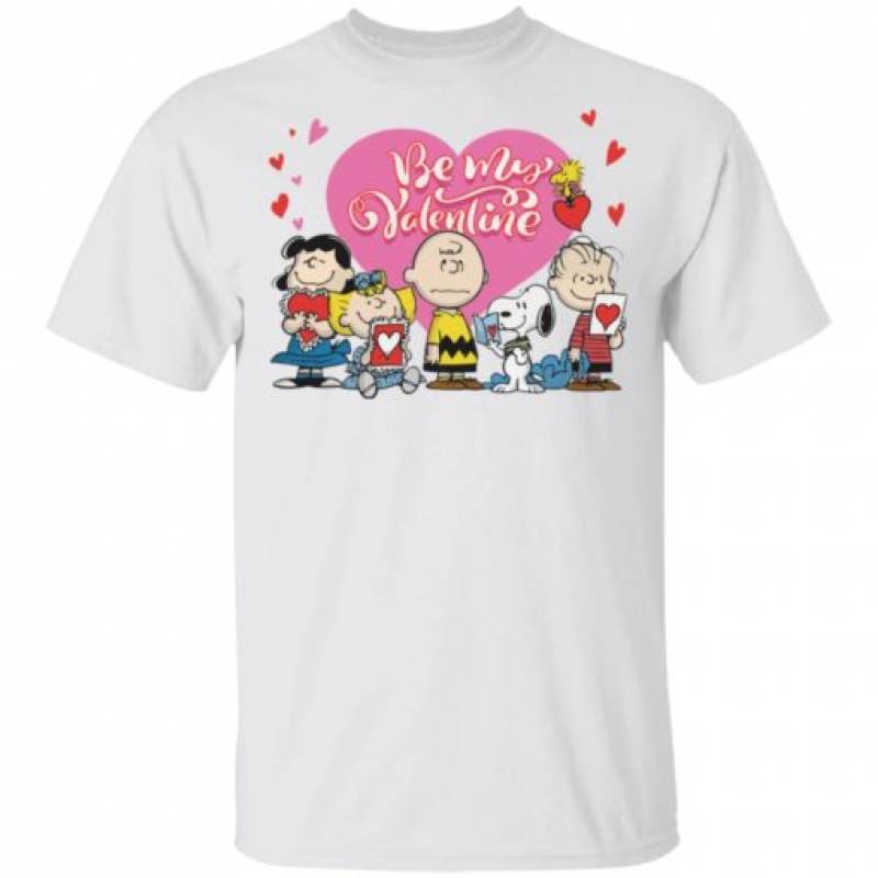 Peanuts Snoopy be my valentine shirt Blueshirtfarm Fashion