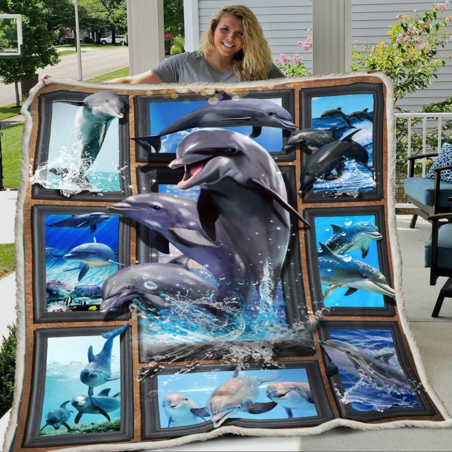 3D Huge Dolphin Blanket