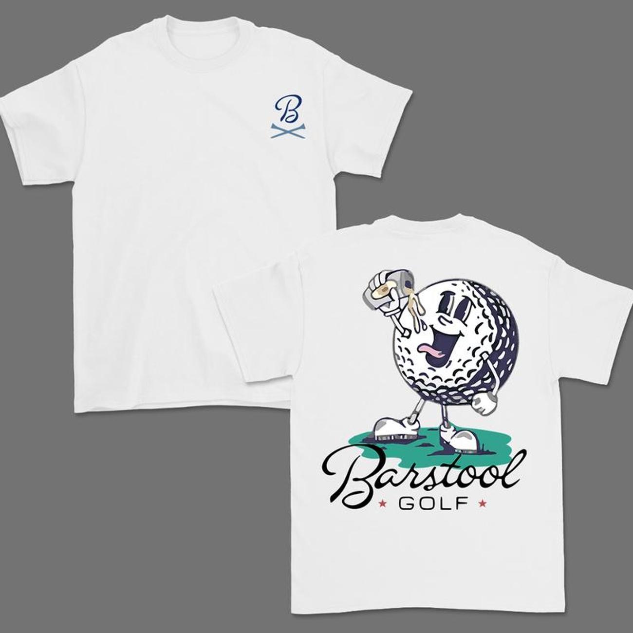 Barstool Golf Graphic Shirt, Vintage Cotton Apparel For Men And Women, Trendy Golf Gift, Golf Ball Design Casual Fabric Menswear Soft T-Shirt, Sport Lover Tee, Summer Shirt VZ