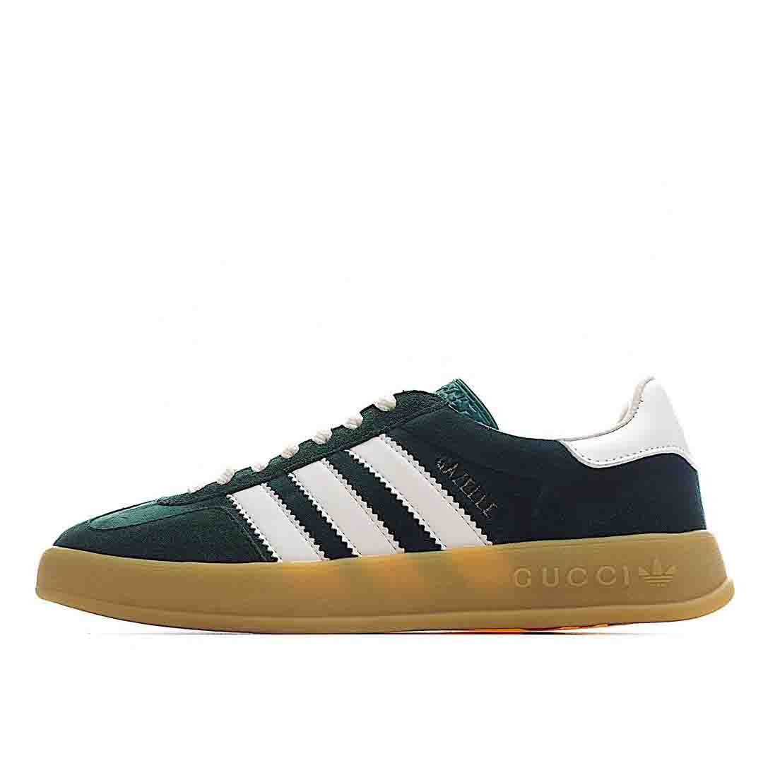 Adidas x Gucci Gazelle In Green Velvet Shoes Sneakers SNK113164863