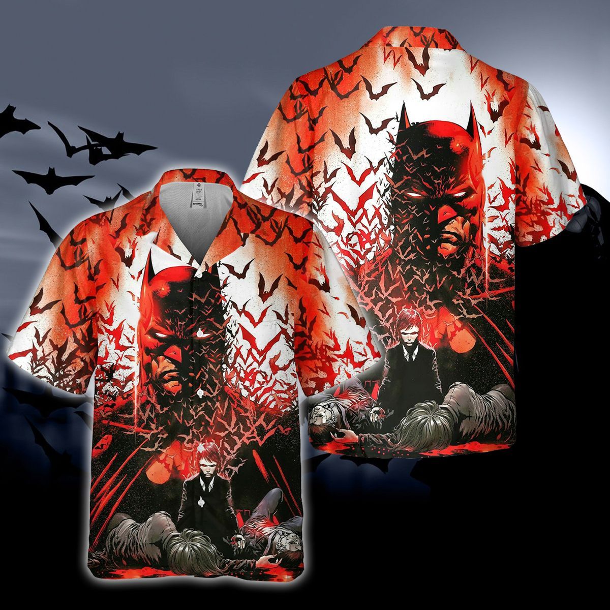 Batman Begins Death Of Parent  For Man And Woman Print Short Sleeve Hawaiian Shirt Y97