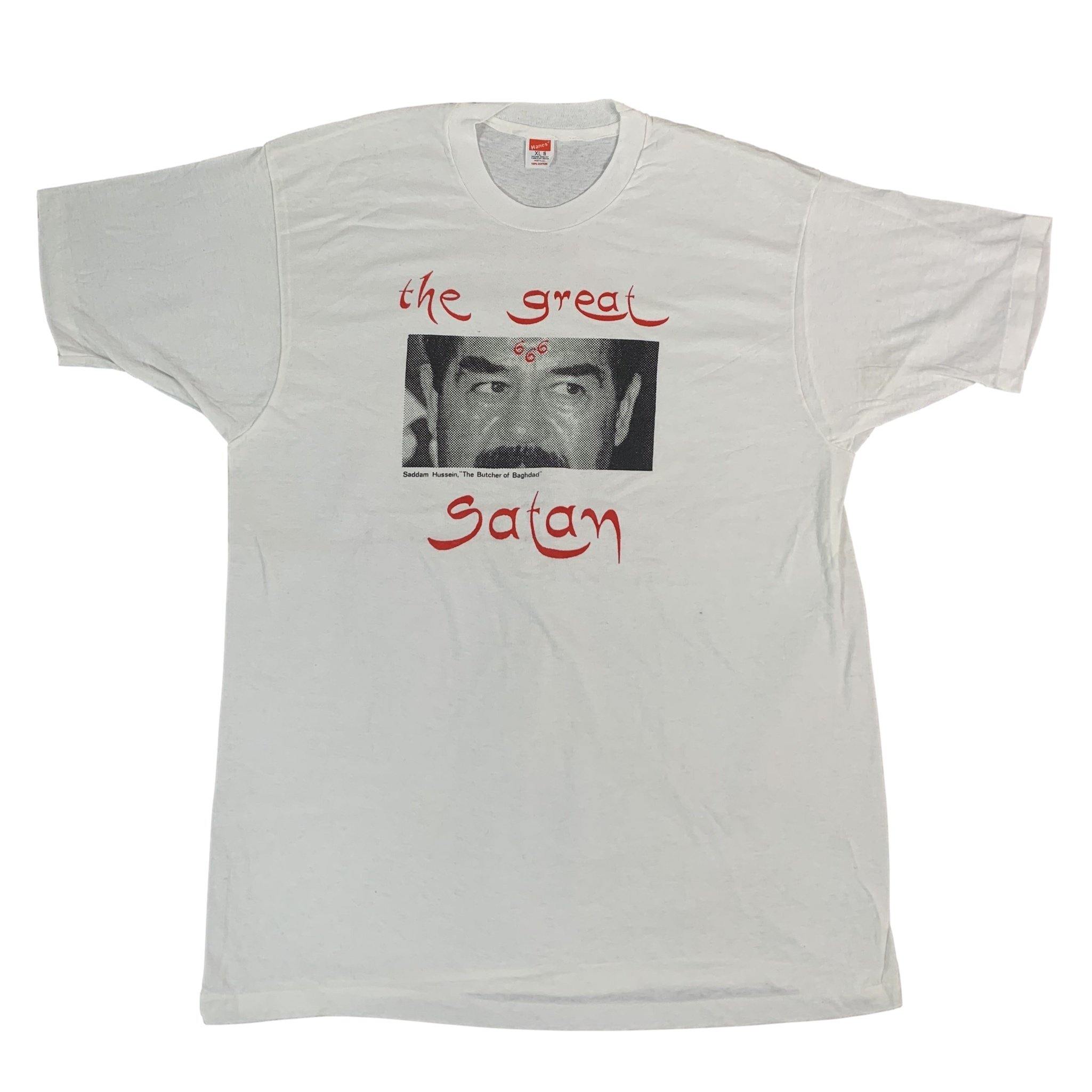 Vintage Saddam Hussein “The Great Satan” T-Shirt