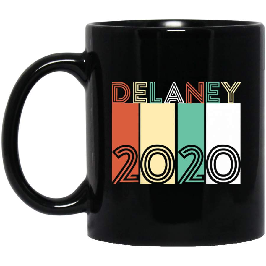 Delaney 2020 President New Retro Vintage Design Black Mug