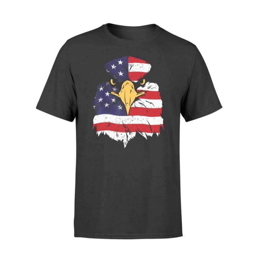 Bald Eagle American Flag 4th of July Patriotic Freedom USA Men – Standard T-shirt