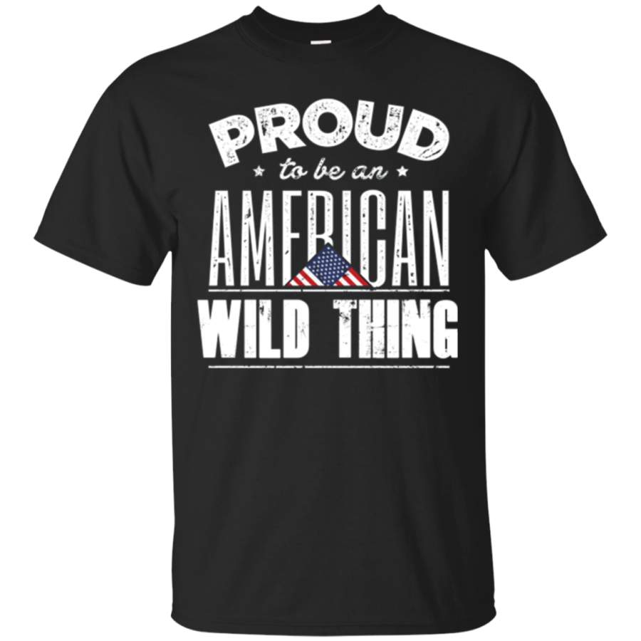 AGR Proud To Be An American Wild Thing 4th of July Flag T-Shirt