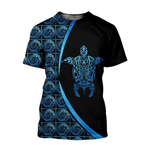 Blue Sea Turtle 3D All Over Printed Shirts For Men And Women Turtle Lovers, Gift For Men Gift For Women Gift For Turtle Lover Friend 3D Shirts