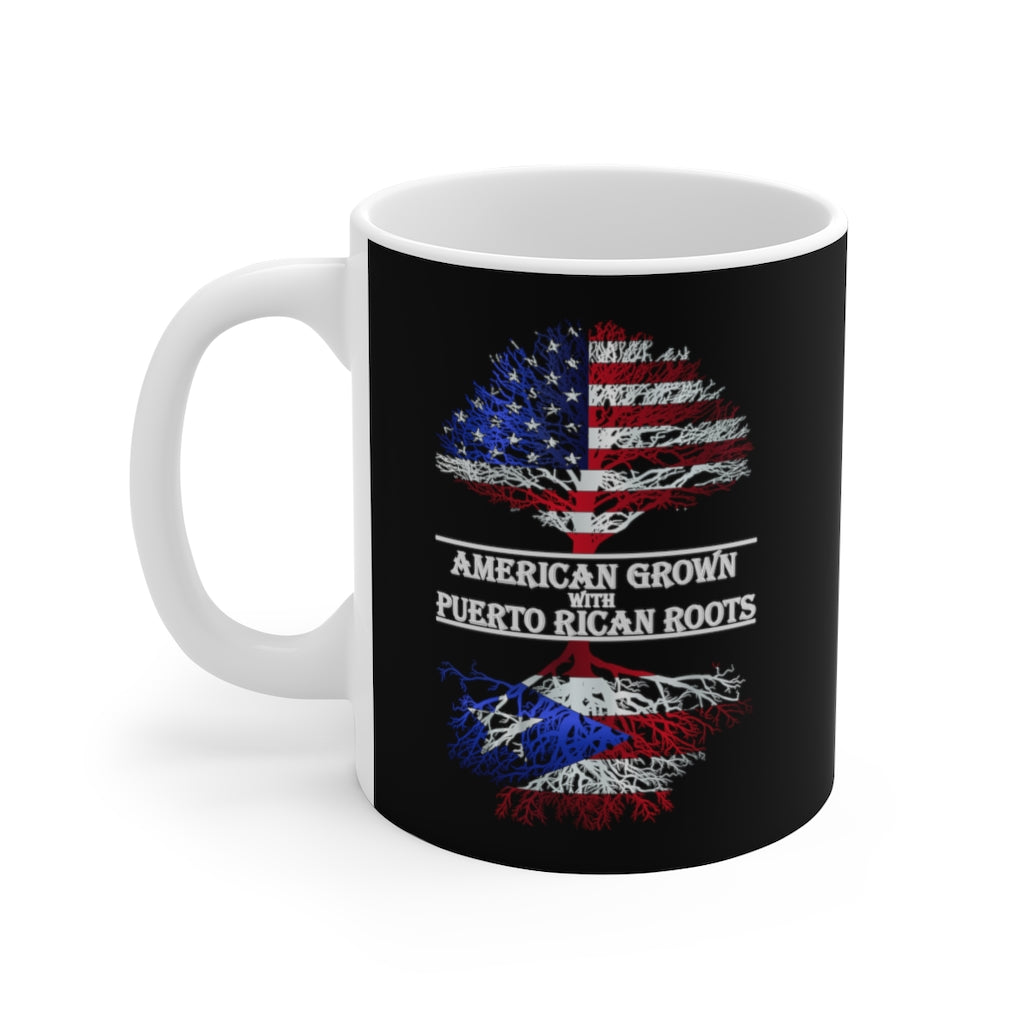 American Grown W/ Puerto Rican Roots 2 – White 11 Or 15Oz Ceramic Mug