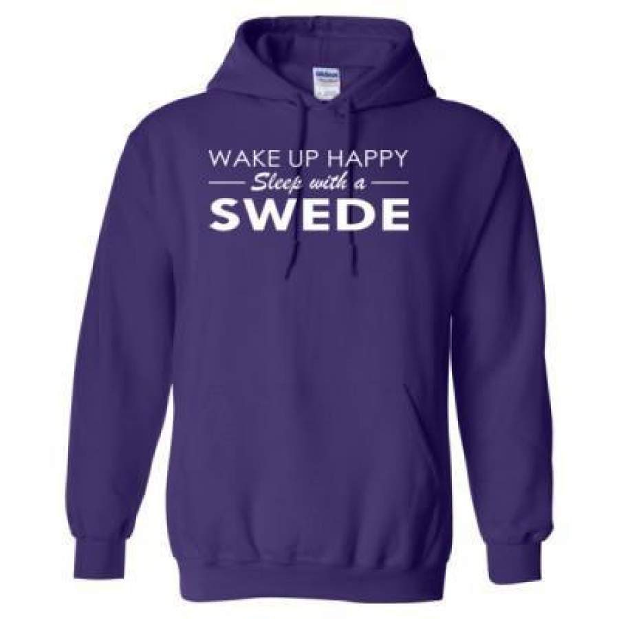 AGR Wake Up Happy Sleep With A Swede – Heavy Blend™ Hooded Sweatshirt