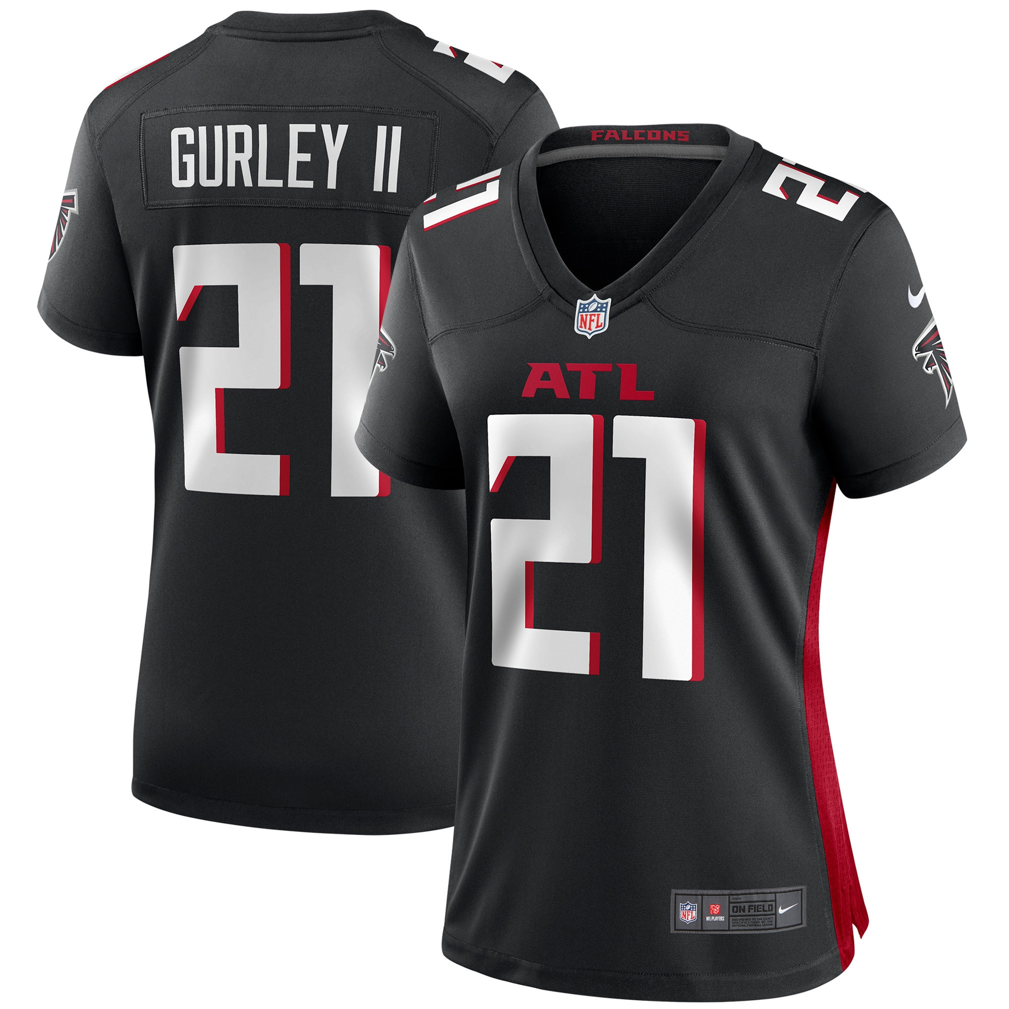 Todd Gurley Ii Atlanta Falcons Womens Player Game Jersey Black NFL