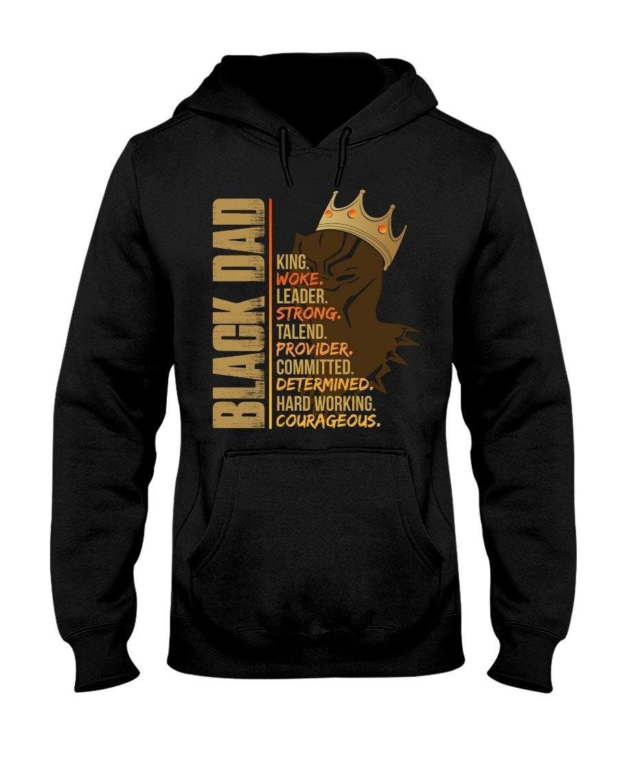 Black Dad Black King Hoodie For Men And Women