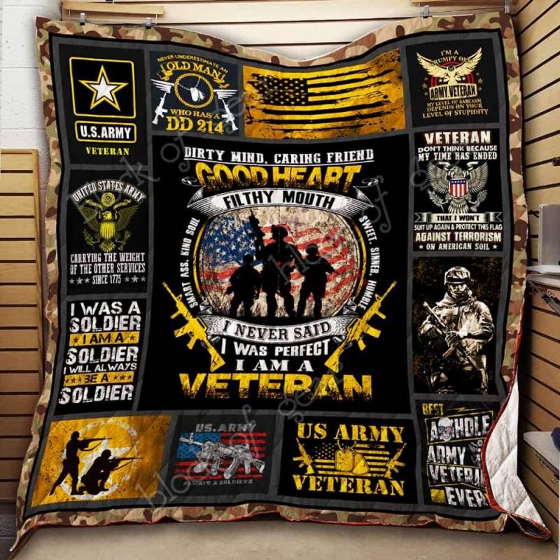 A BC – U.S. Army Veteran Quilt Blanket