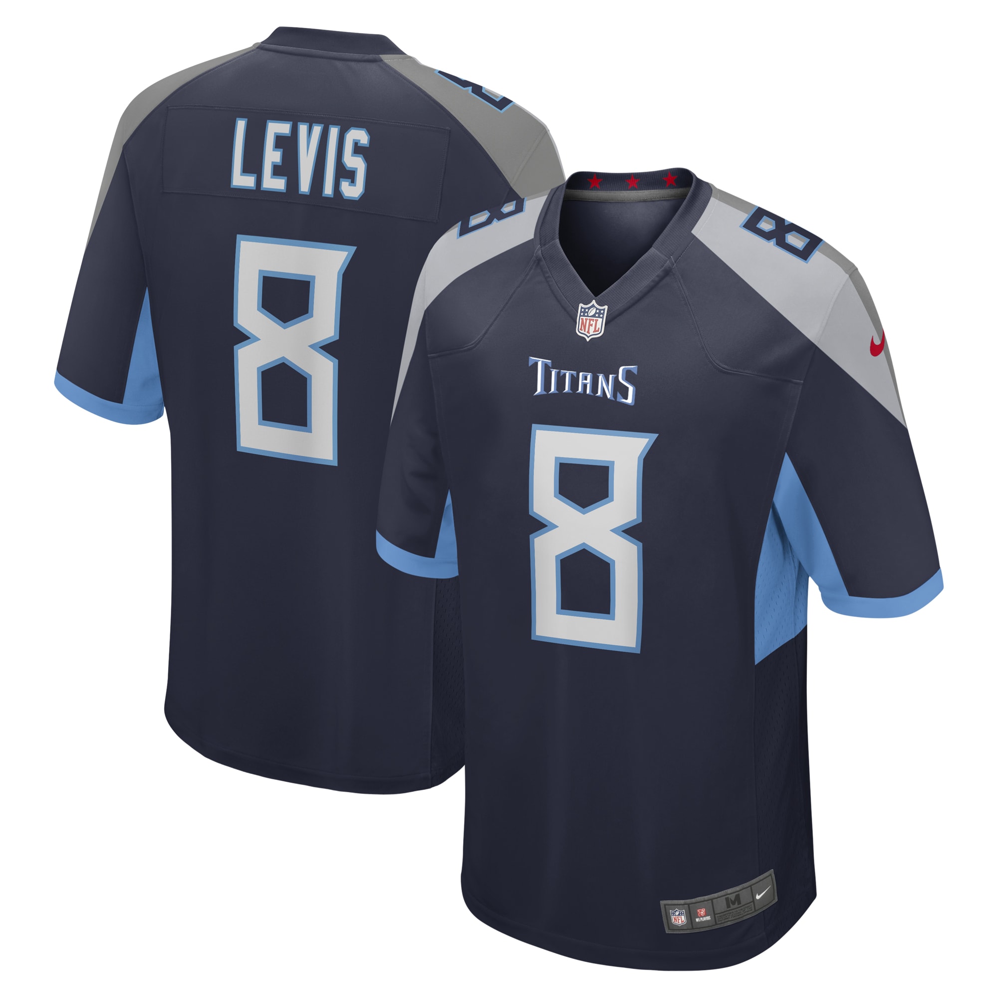 Will Levis Tennessee Titans 2023 NFL Draft Pick Game Jersey – Navy