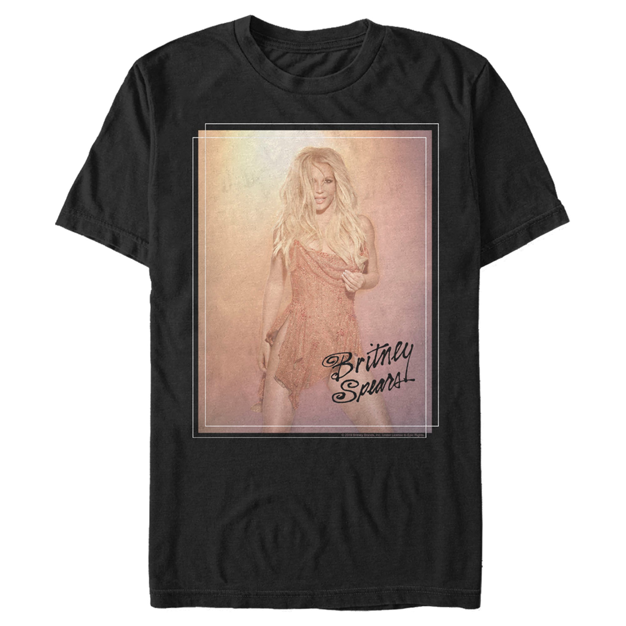 Britney Spears Men’S Gradient Photo  T-Shirt