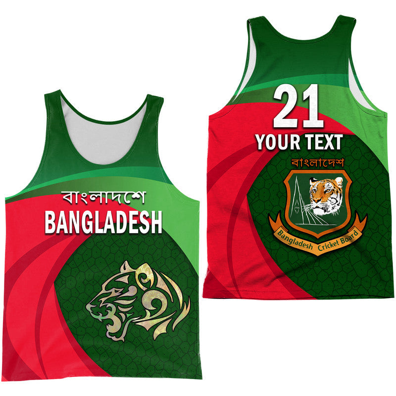 (Custom Personalised) Bangladesh Cricket Team Men Tank Top Bangla Tigers Simple Lt9