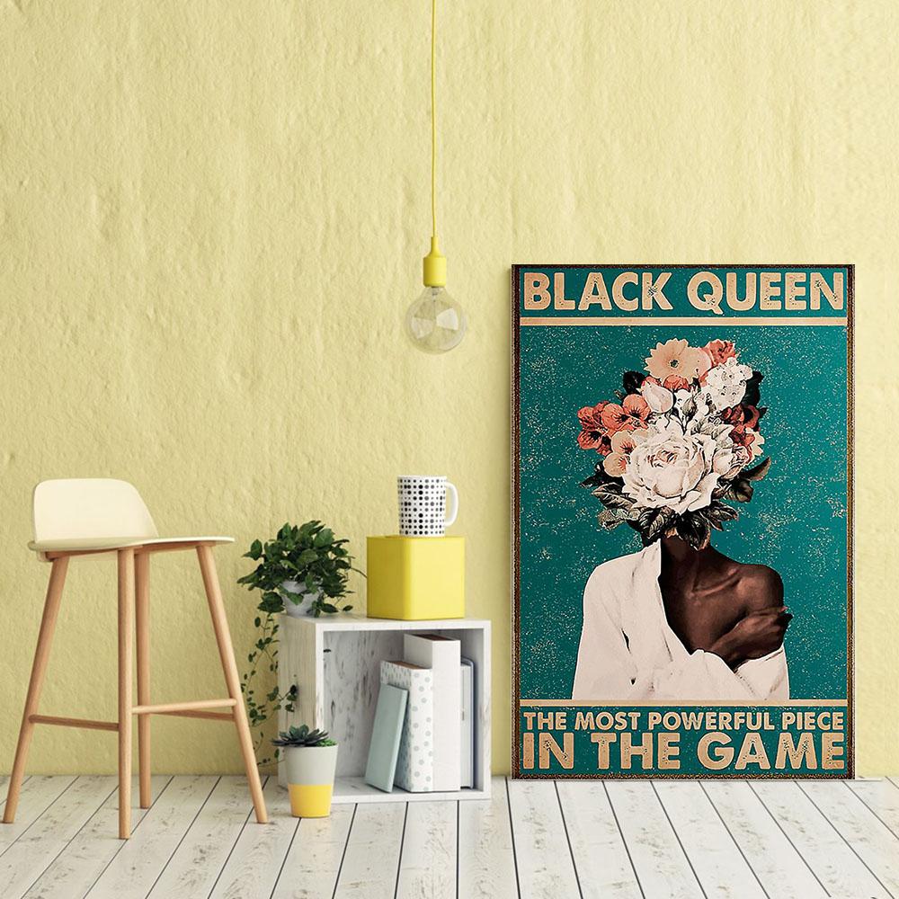 South Africa Canvas Prints Amazing Afro Art Print Poster Prints Afro Queen African Men Bedroom Attractive Dorm Room Canvas