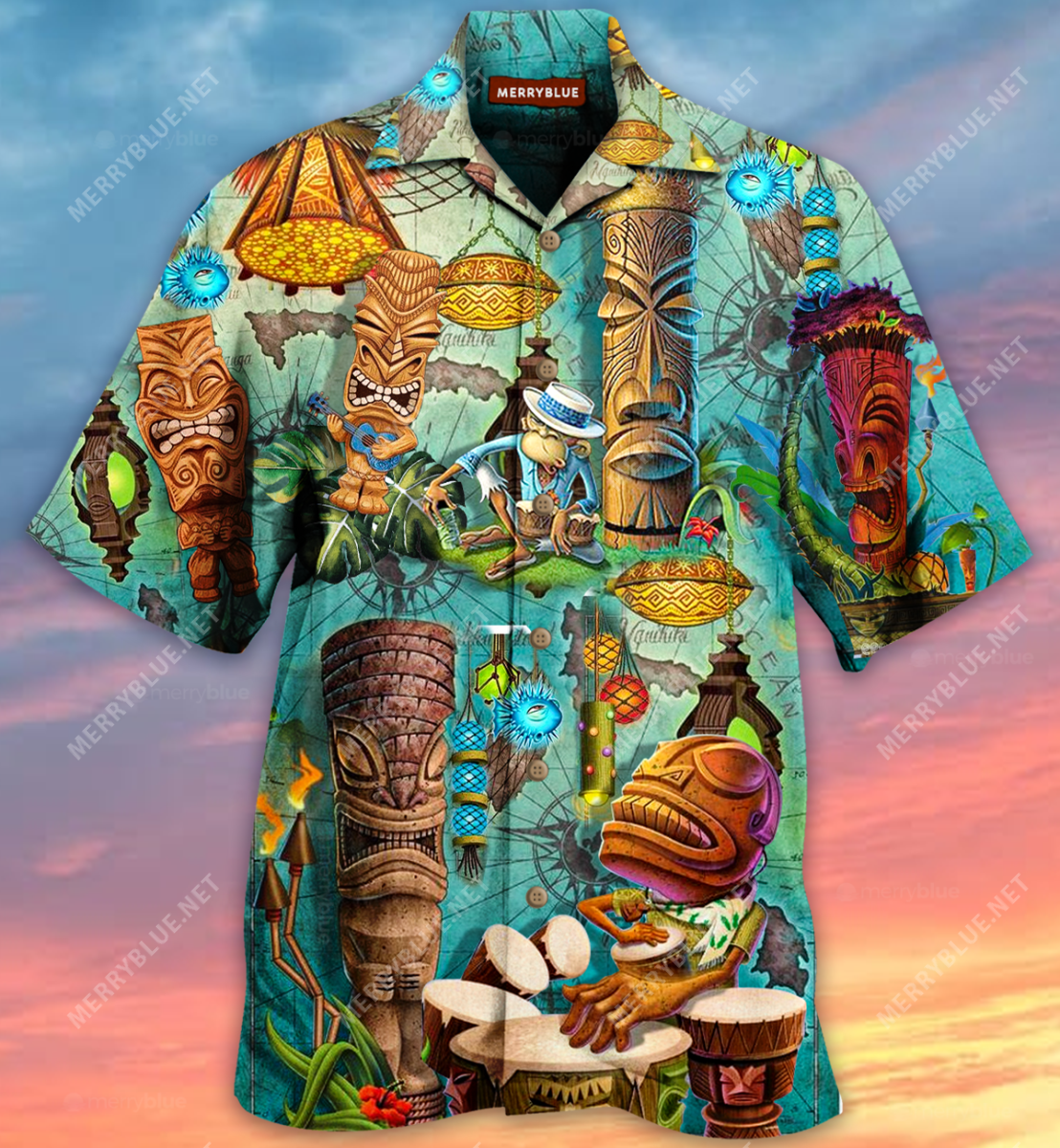 The Tiki Bar Is Open Unisex Hawaii Shirt Ha95459